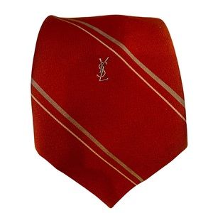 Yves Saint Laurent Vintage Men’s Red tie